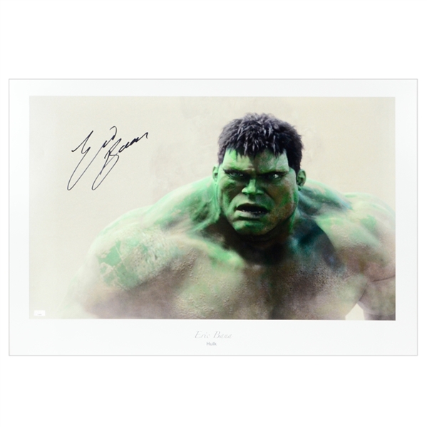 Eric Bana Autographed 29x20 The Hulk Movie Art Print