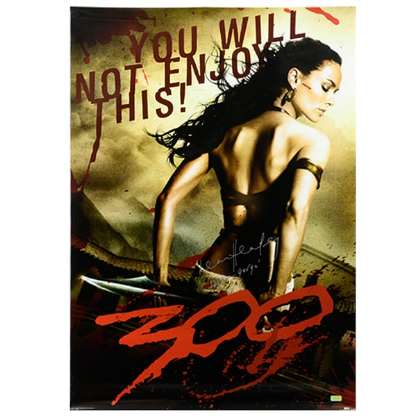 Lena Headey Autographed 300 Original 27x40 Queen Gorgo Advance Movie Poster