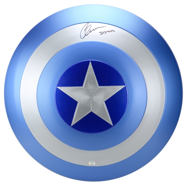 Chris Evans Autographed Captain America Winter Soldier Stealth Shield