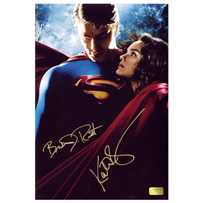 Brandon Routh and Kate Bosworth Autographed 8x12 Superman Returns Photo