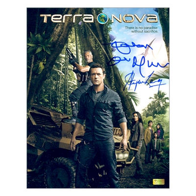 Stephen Lang and Jason OMara Autographed 8x10 Terra Nova Promo Photo
