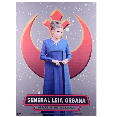 General Leia Organa Metal Trading Card #4/99
