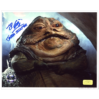 John Coppinger Autographed 8×10 Jabba the Hutt Photo