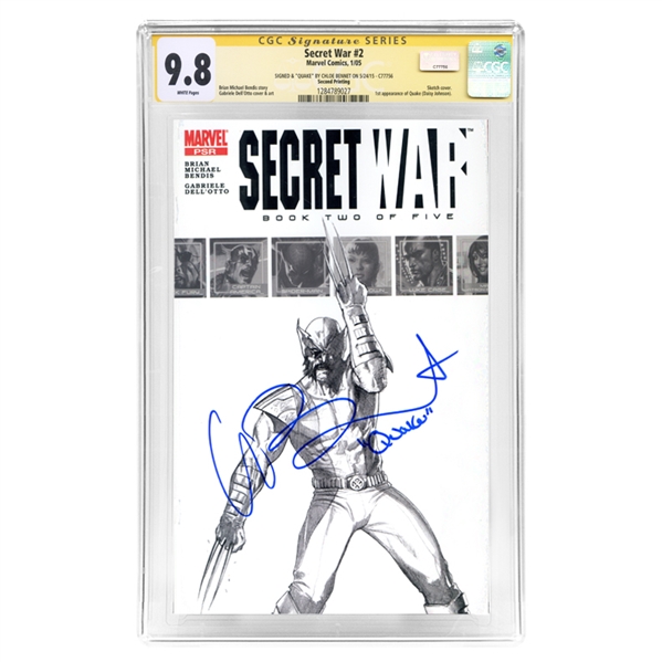 Chloe Bennet Autographed Secret War #2 CGC SS 9.8 Comic