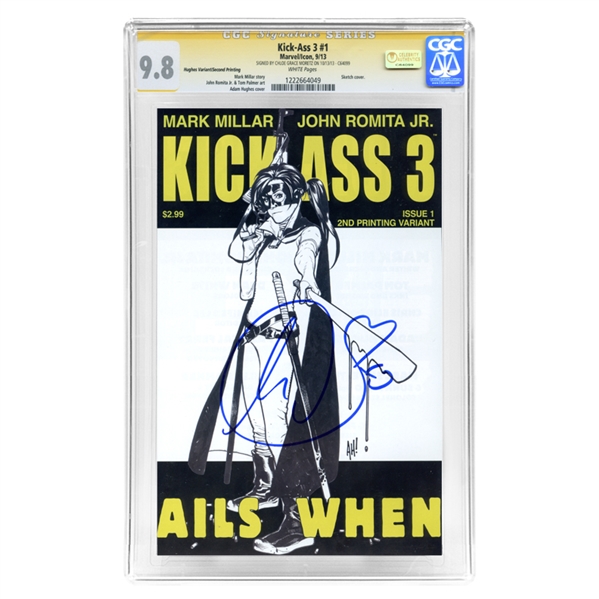 Chloe Grace Moretz Autographed Kick-Ass 3 #1 CGC SS 9.8 Comic