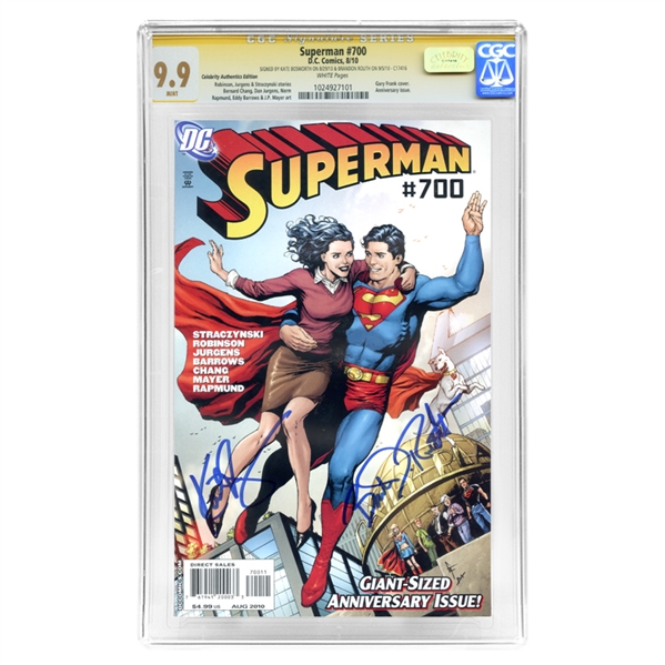 Brandon Routh and Kate Bosworth Autographed Superman #700 CGC SS 9.9 Comic