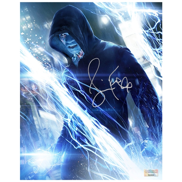 Jamie Foxx Autographed Amazing Spider-Man 8×10 Electro Photo