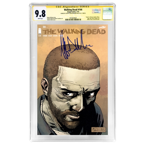 Jeffrey Dean Morgan Autographed Walking Dead #144 CGC SS 9.8 Comic