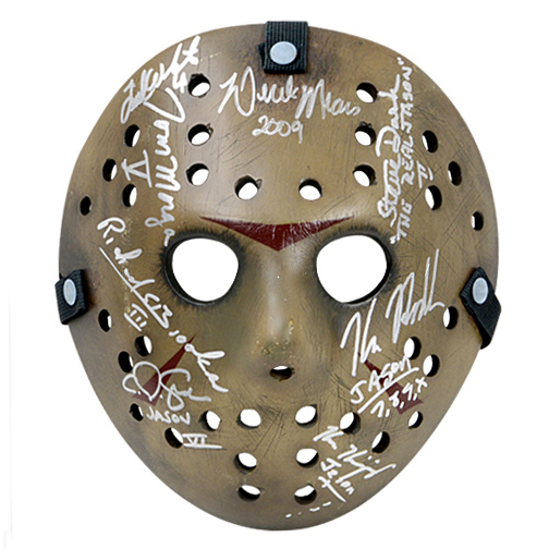 Lot Detail Friday The 13th Jason Voorhees Cast Autographed Mask Series 1