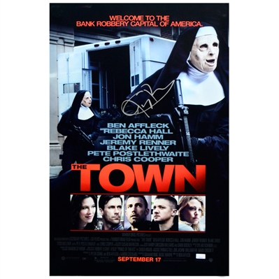 Jeremy Renner Autographed The Town 16x24 Poster
