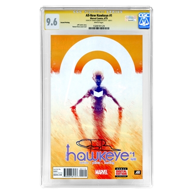 Jeremy Renner Autographed Marvel All-New Hawkeye #1 CGC Signature Series 9.6 Second Printing Comic