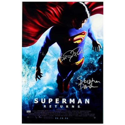 Brandon Routh and Stephen Bender Autographed Superman Returns 16x24 Poster