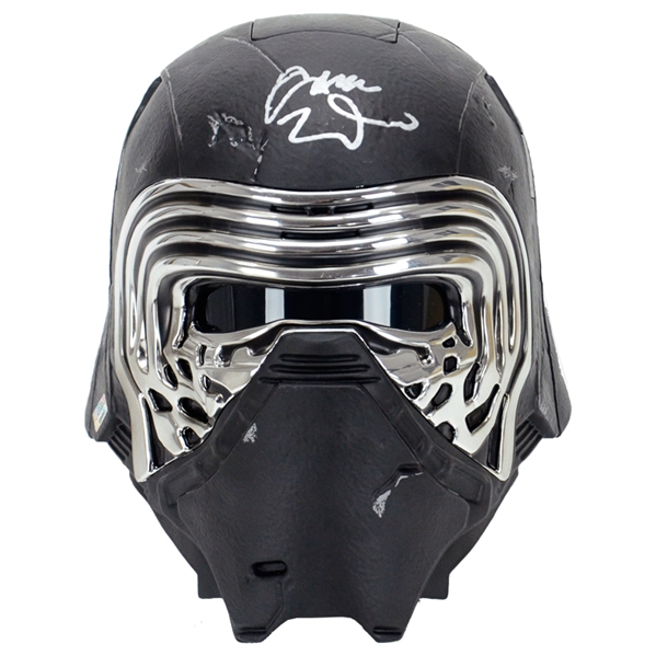 Adam Driver Autographed Star Wars: The Force Awakens Kylo Ren Black Series Helmet