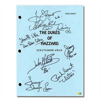 The Dukes of Hazzard Cast Autographed ‘Lulu’s Gone Away’ Script