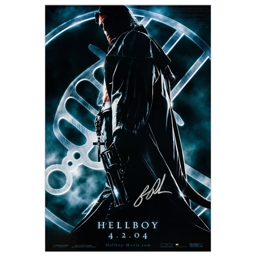 Ron Perlman Autographed 27×40 Hellboy D/S Original Movie Poster