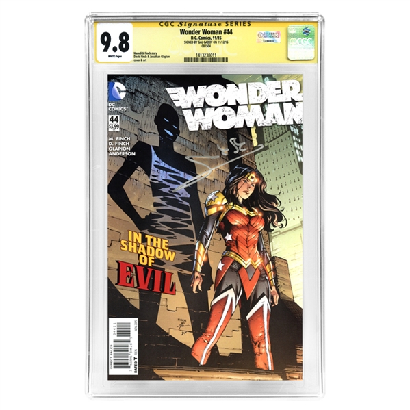 Gal Gadot Autographed Wonder Woman #44 CGC Signature Series 9.8 Comic