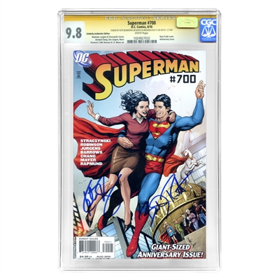 Brandon Routh & Kate Bosworth Autographed Superman #700 CGC SS 9.8 Mint