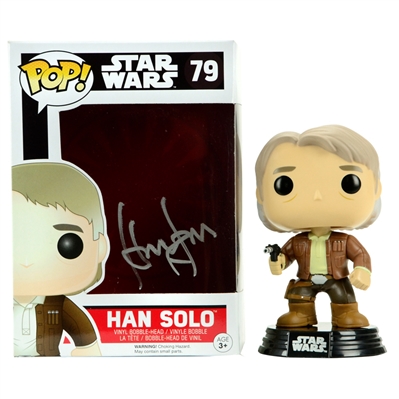 Harrison Ford Autographed Star Wars Han Solo POP Vinyl 79