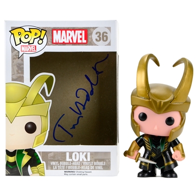 Tom Hiddleston Autographed Loki POP Vinyl 36
