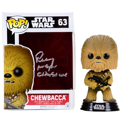 Peter Mayhew Autographed Star Wars Chewbacca POP Vinyl 63