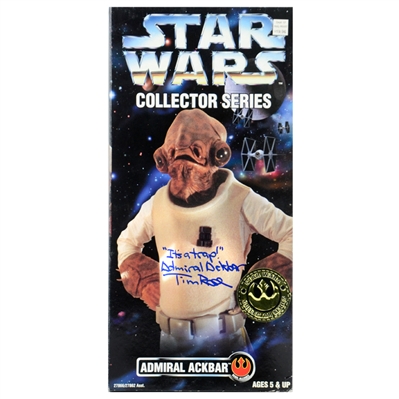 Tim Rose Autographed 1996 Kenner Collector Series 12" Admiral Ackbar Figure 