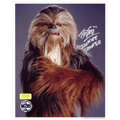 John Coppinger Autographed Star Wars The Phantom Menace 8x10 Wookie Senator Yarua Photo