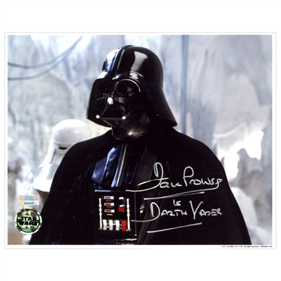 David Prowse Autographed Star Wars The Empire Strikes Back Darth Vader 8x10 Echo Base Scene Photo