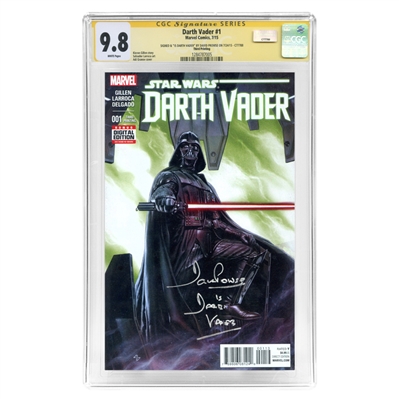 David Prowse Autographed Star Wars Darth Vader and the Lost Command #5 CGC SS 9.8 Mint 