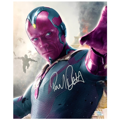 Paul Bettany Autographed Avengers 8x10 Age of Ultron Photo
