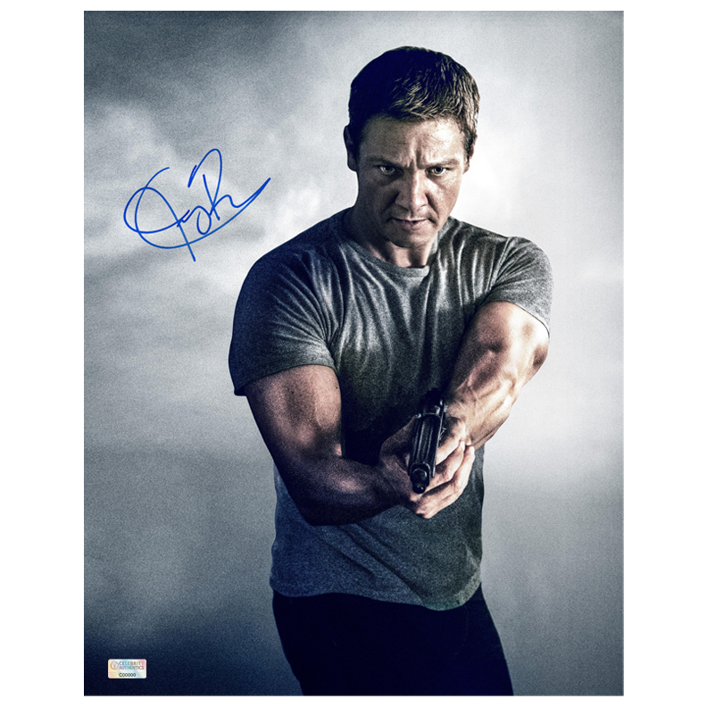 Lot Detail - Jeremy Renner Autographed Bourne Legacy 11x14 Aaron Cross 