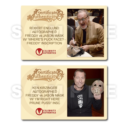 Lot Detail Robert England Ken Kirzinger Autographed Freddy v