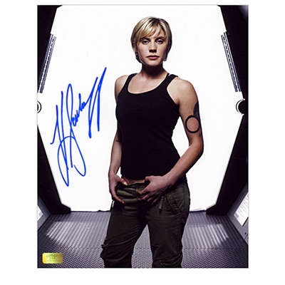 Katee Sackhoff Autographed Battlestar Galactica 8x10 White Photo