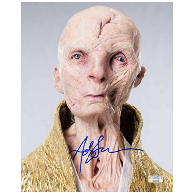 Andy Serkis Autographed Star Wars The Last Jedi  Supreme Leader Snoke 8x10 Portrait Photo