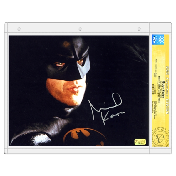 Lot Detail Michael Keaton Autographed Batman 8x10 Closeup Photo