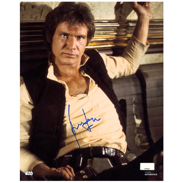 Lot Detail Harrison Ford Autographed Star Wars X Han Solo Photo