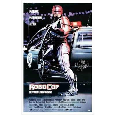 Peter Weller Autographed RoboCop 24×36 Poster