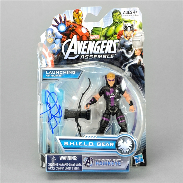 Jeremy Renner Autographed Avengers Assemble Hawkeye in S.H.I.E.L.D. Gear Action Figure