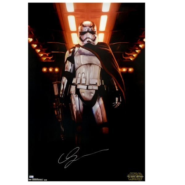  Gwendoline Christie Autographed Star Wars The Force Awakens Captain Phasma 22.5x34 Poster