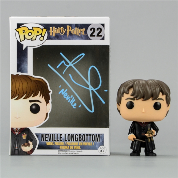 Matthew Lewis Autographed Harry Potter Neville Longbottom POP Vinyl Figure #22 with Neville Inscription