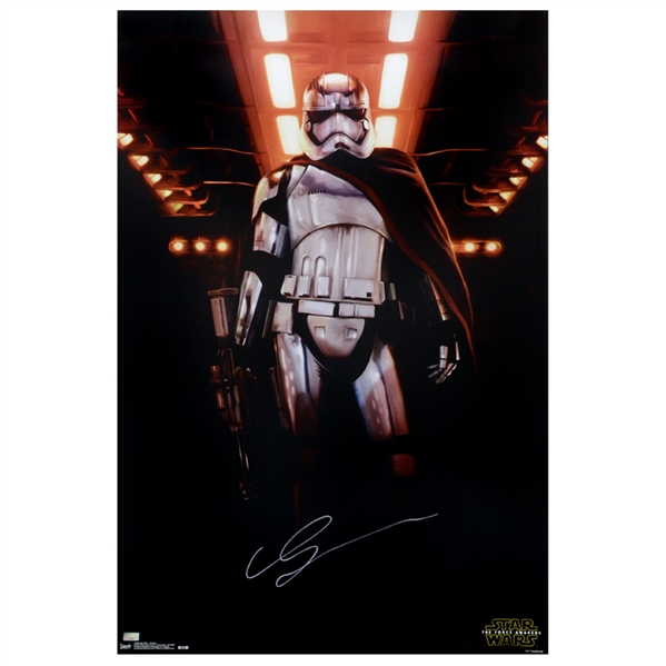 Gwendoline Christie Autographed Star Wars The Force Awakens Captain Phasma 22.5x34 Poster
