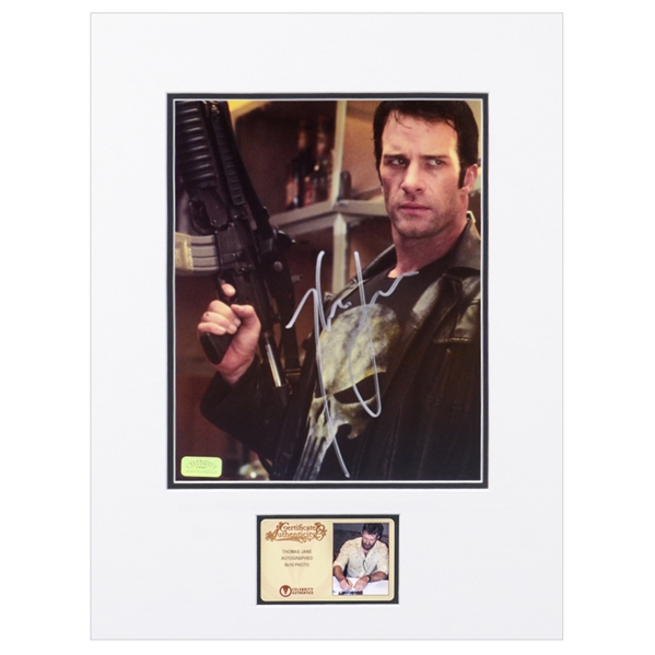 Thomas Jane Autographed 2004 The Punisher Frank Castle 8x10 Matted Photo