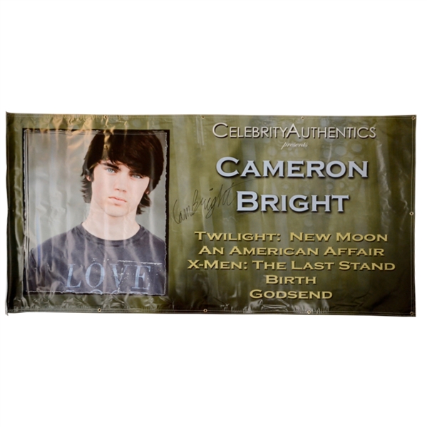 Cameron Bright Autographed 2009 Wizard World Chicago Show Banner 
