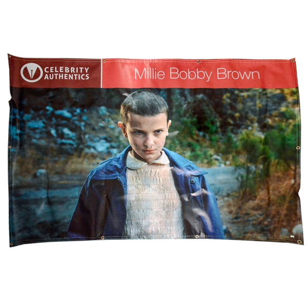 Millie Bobby Brown Autographed 2016 Rhode Island Comic Con Show Banner 