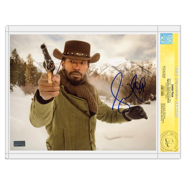 Jamie Foxx Autographed Django Unchained 8×10 Scene Photo * CGC Signature Series