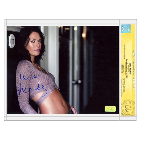 Lena Headey Autographed 8×10 Room Photo *CGC Signature Series