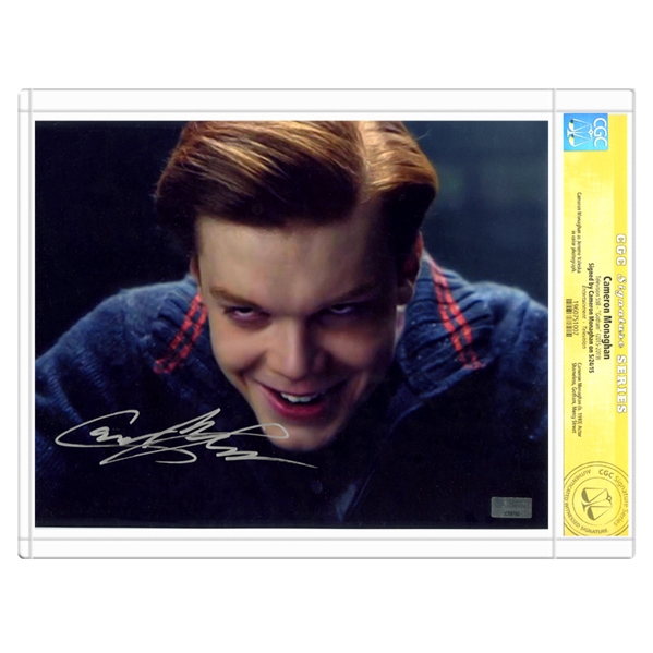 Cameron Monaghan Autographed Gotham 8×10 Joker Photo *CGC Signature Series