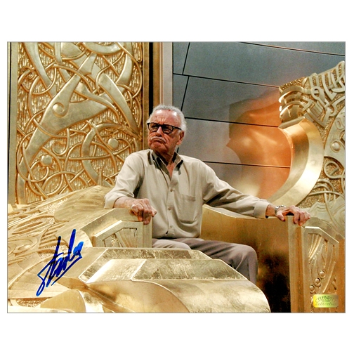 Stan Lee Autographed 8×10 King of Asgard Photo
