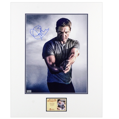 Jeremy Renner Autographed The Bourne Legacy Aaron Cross 11x14 Promo Matted Photo