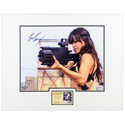 Michelle Rodriguez Autographed 11x14 Machete She Action Matted Photo