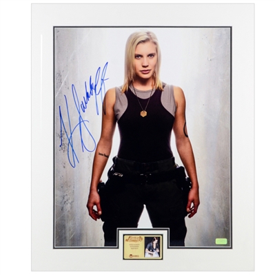 Katee Sackhoff Autographed Battlestar Galactica Starbuck Stance 16x20 Matted Photo
